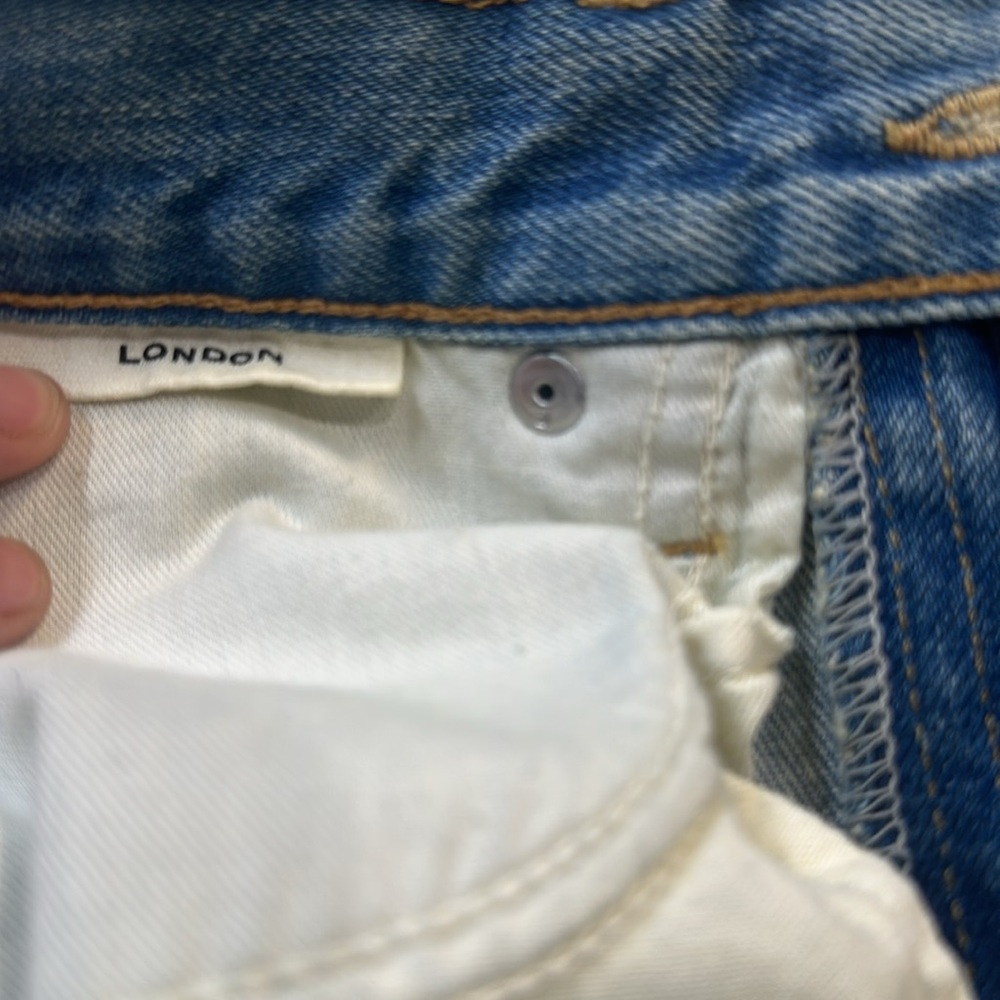 SLVRLAKE Denim Blue Wide Leg Jeans - Picture 10 of 11